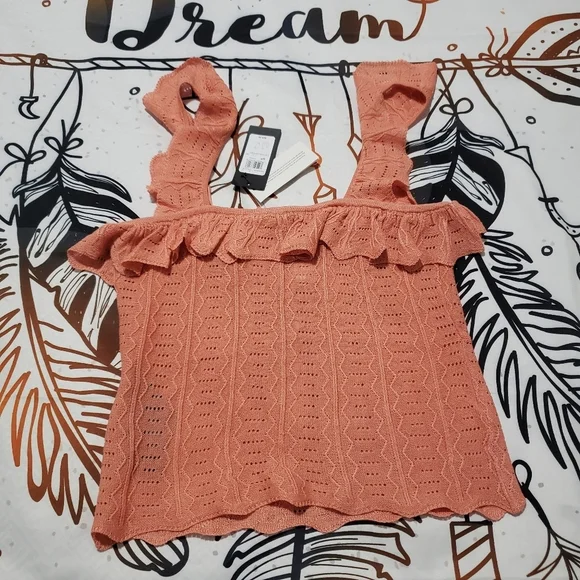 Guess Ruffle Sleeveless Top - Picture 5 of 8